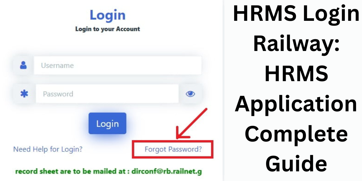 HRMS Login Railway: HRMS Application Complete Guide